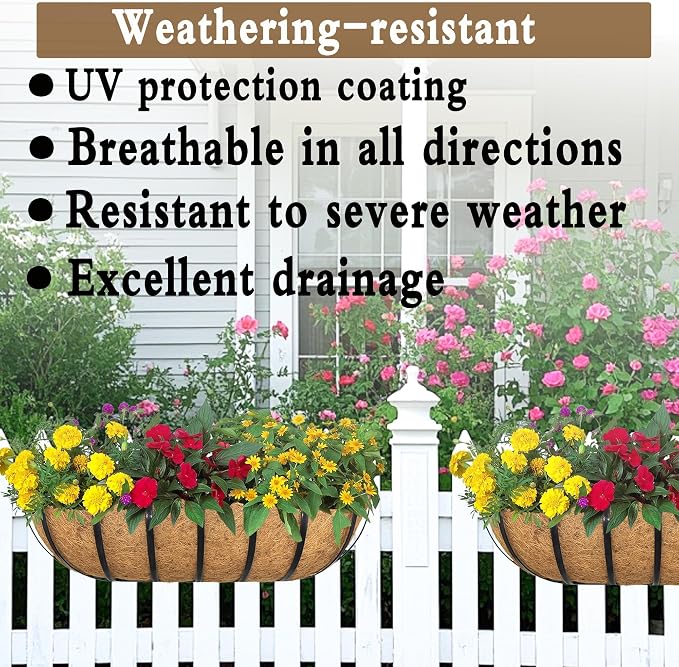 4pack 24-inch Window Sill Window Railing Planters - Image 3