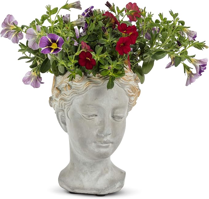 Abbott Collection Aphrodite Head Planter – Extra Small Indoor and Outdoor - Image 2