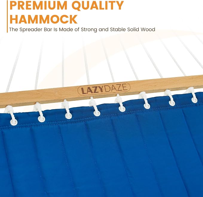 Lazy Daze 12 FT Double Quilted Fabric Hammock - Image 4