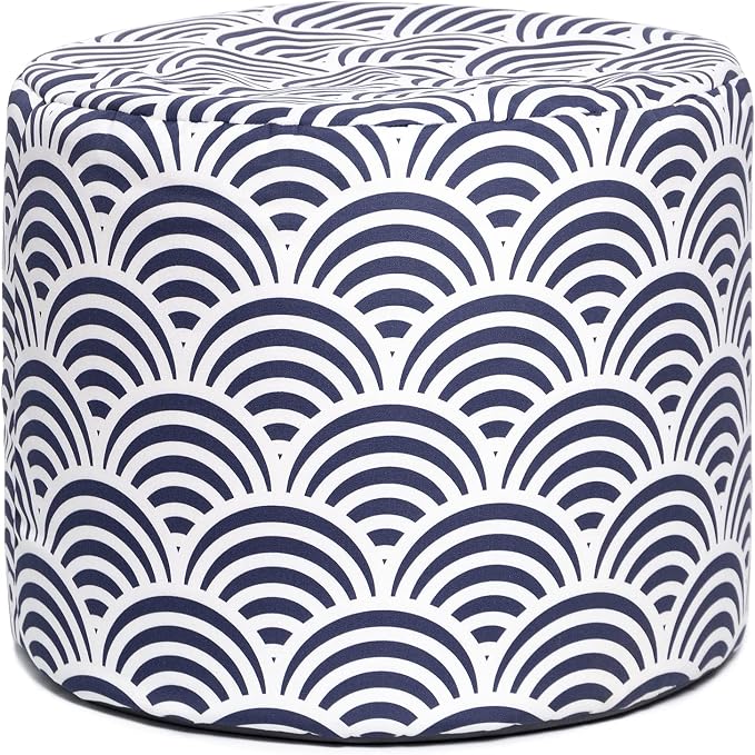 Jaxx Spring Indoor/Outdoor Bean Bag Pouf Ottoman, Nippon Koi by Jaxx