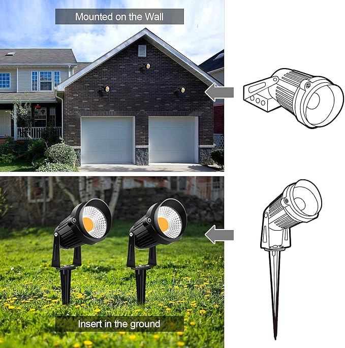 ZUCKEO 10W Low Voltage Landscape Lights LED Landscape Lighting - Image 9