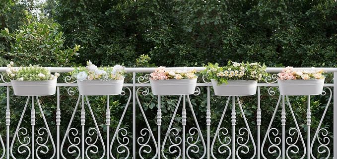 Dahey 5 Pcs Metal Iron Hanging Flower Pots - Image 5