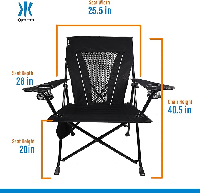 Kijaro XXL Dual Lock Portable Camping Chair - Image 2