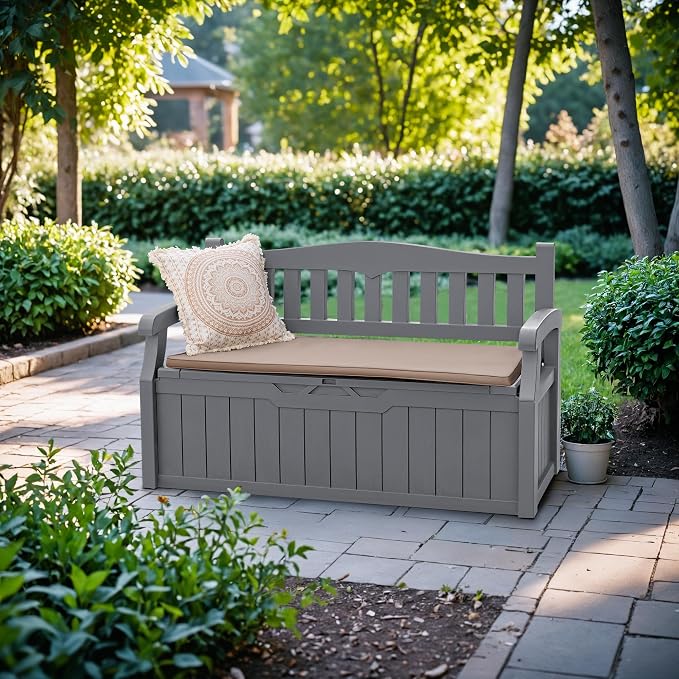 Devoko 80 Gallon Storage Bench Deck Box Lockable - Image 2