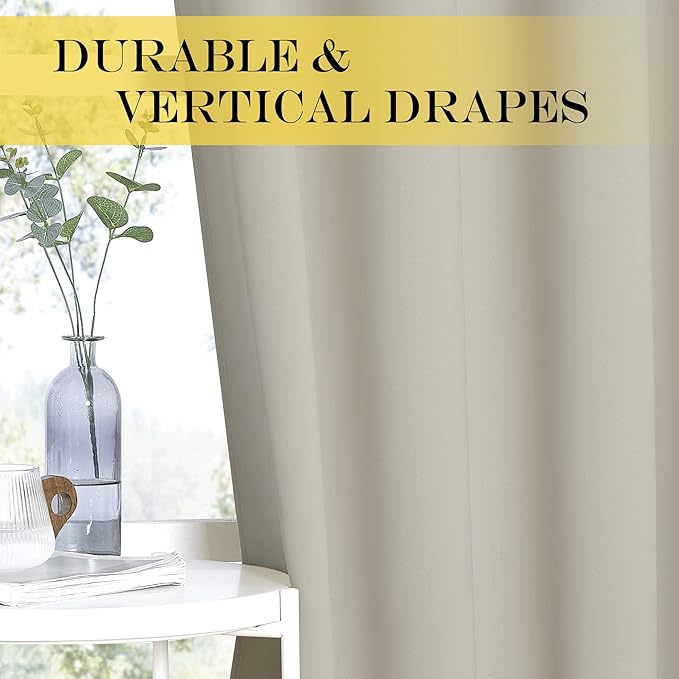 NICETOWN Blackout Kitchen Curtains 45 inch Length - Image 5