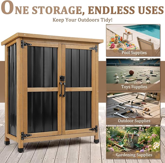 PetsCosset Weatherproof Outdoor Storage Cabinet - Image 4