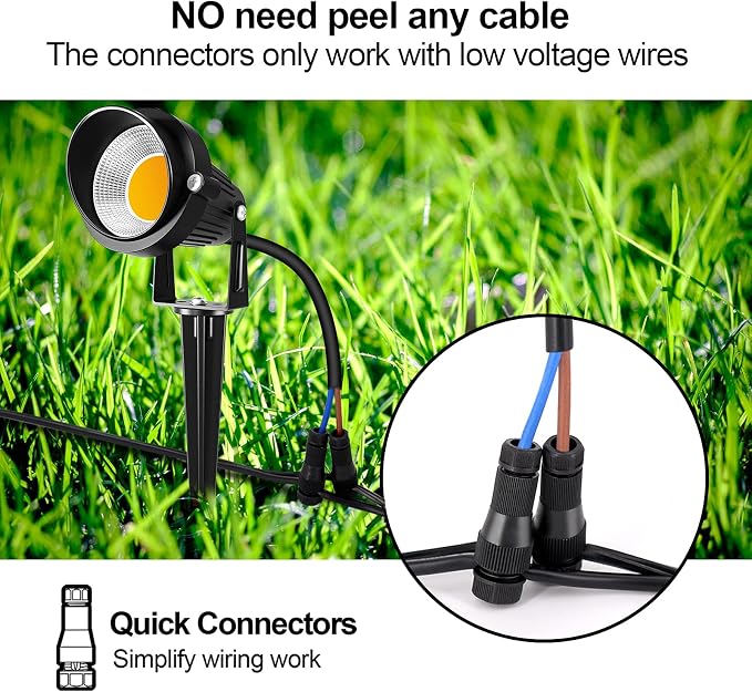 ZUCKEO 10W Low Voltage Landscape Lights LED Landscape Lighting - Image 4