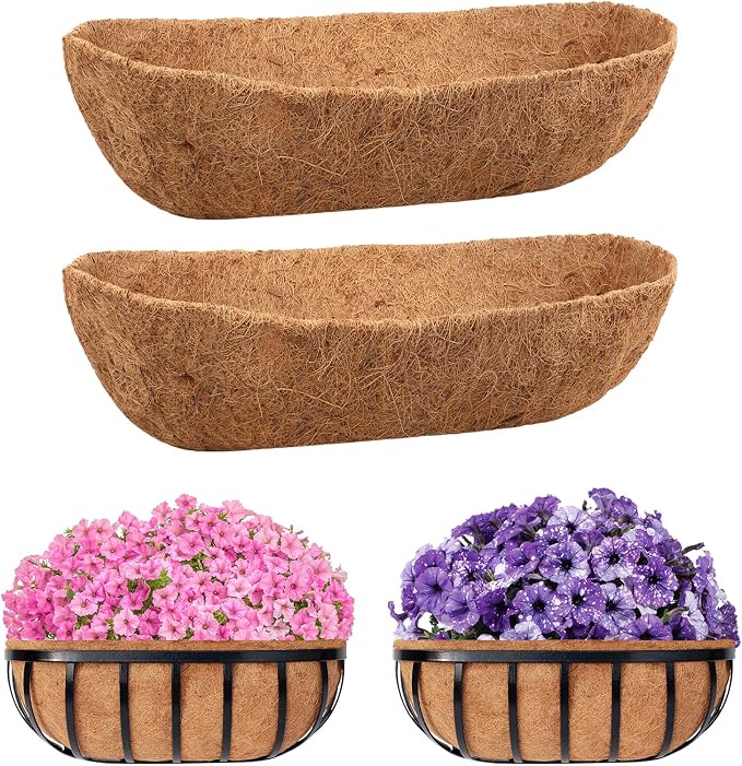 Riare 2 Pack 36 Inch Trough Coco Coir Liners by Riare