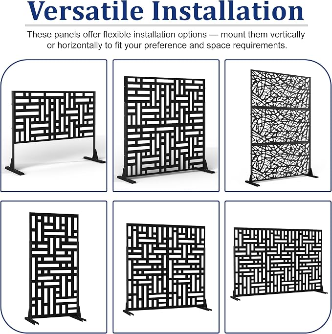 Outdoor Privacy Screen, Freestanding Privacy Fence Panels - Image 5