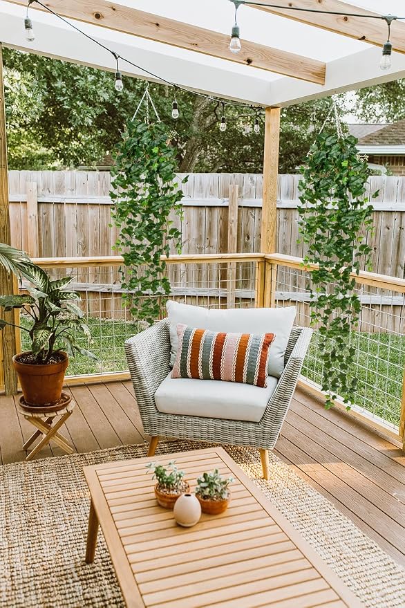 Hollyone Artificial Hanging Plants 6FT Fake Ivy Vine Faux Ivy Leaves Hanging - Image 5