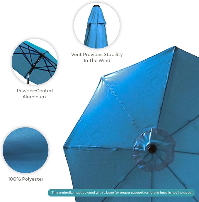 Sunnydaze Outdoor Patio Umbrella - Image 2