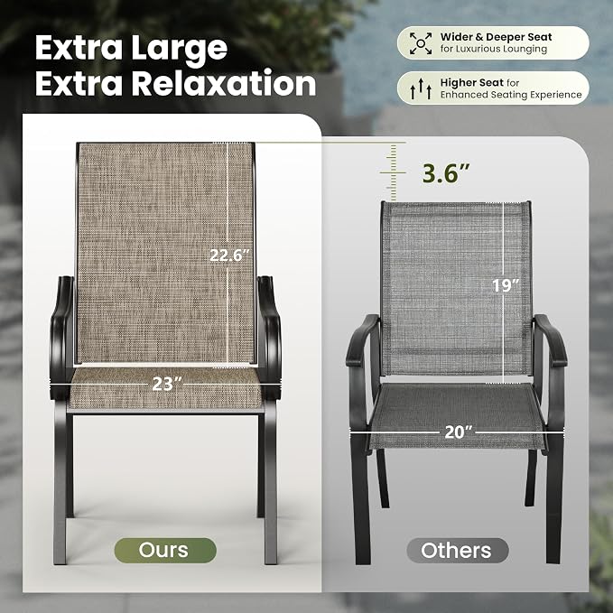 PHI VILLA Round Patio Dining Set - Image 8
