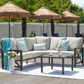 NATURAL EXPRESSIONS 6 Pieces Patio Furniture Sets, Metal Outdoor Sectional by NaturalExpressions