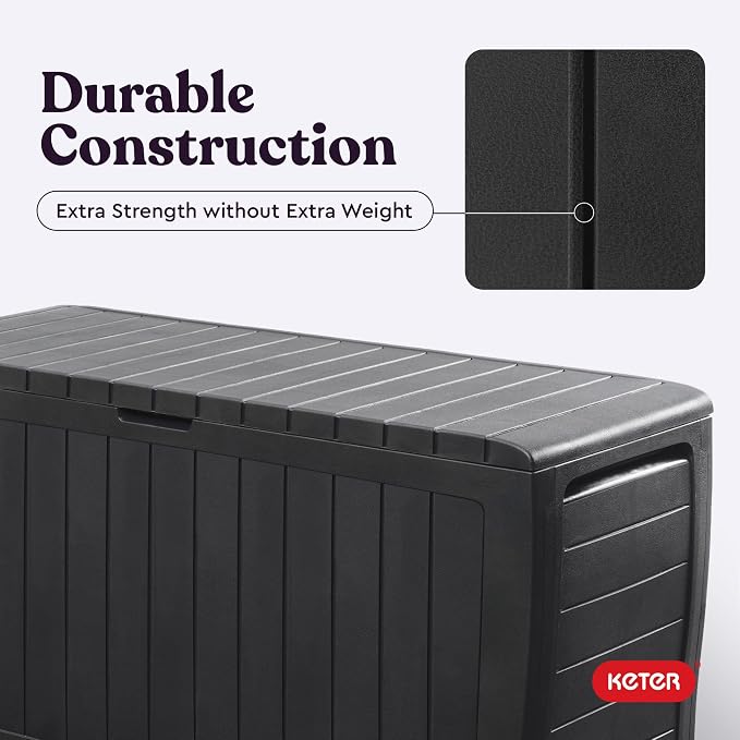 Keter Marvel Plus 71 Gallon Resin Outdoor Storage Box - Image 8