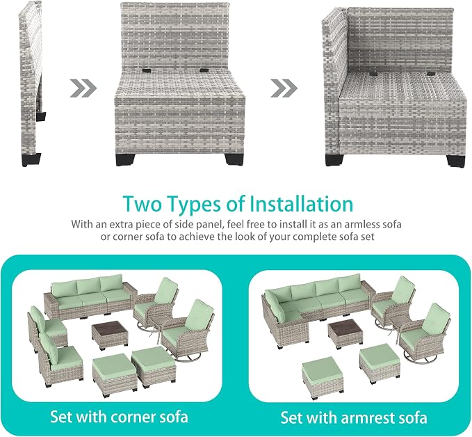 11-Piece Outdoor Patio Furniture Set - Image 2