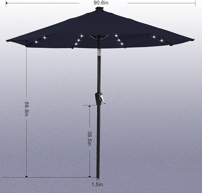 ABCCANOPY Durable Solar Led Patio Umbrellas - Image 3