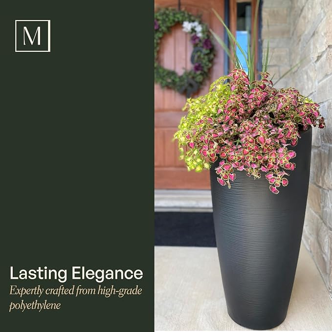 Mayne Modesto 32-Inch Tall Planter – Weather-Resistant Planter - Image 2