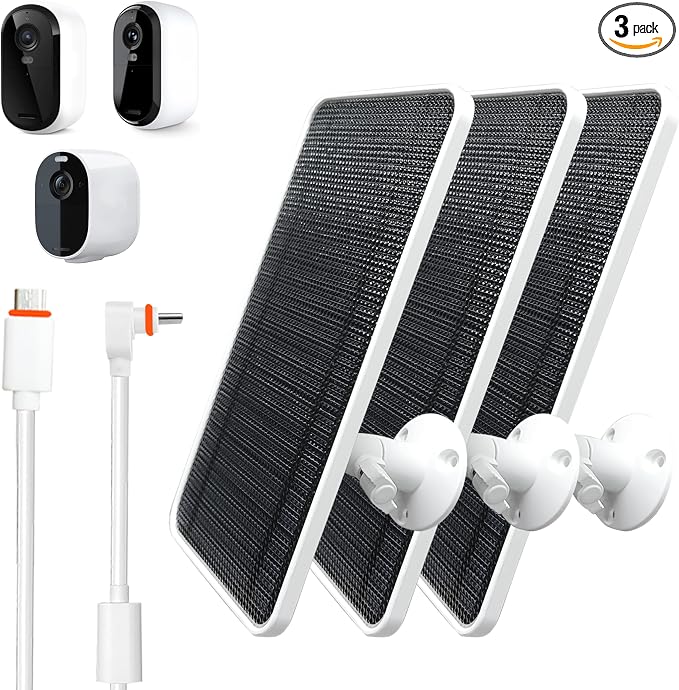 Solar Panel for Arlo Essential/XL Spotlight Cam, Essential 2K/2K XL, by AYIIFEI