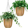 QCQHDU Self Watering Hanging Pots, 2 Pack 7.2 Inch Hanging Planters by QCQHDU