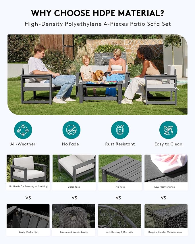 SERWALL 2 Pieces Single Cushioned Sofa Chair - Image 4