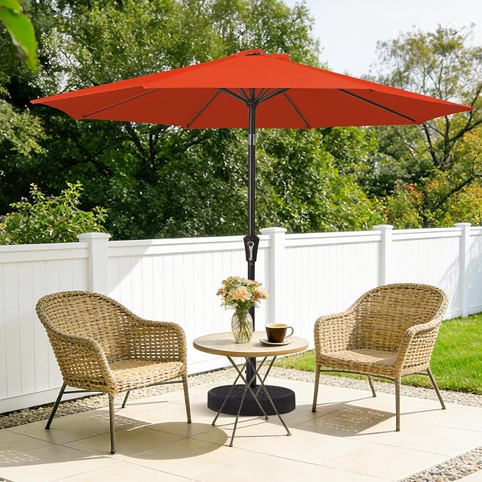 MEWAY 9ft Patio Umbrella Outdoor Table Umbrellas - Image 3