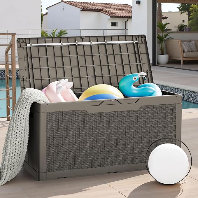 JUMMICO 100 Gallon Resin Deck Box - Image 7
