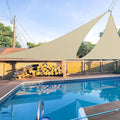 E&K Sunrise 17' x 17' x 17' Sun Shade Sail Triangle Canopy Shade Cover UV Block by EKSUNRISEINC
