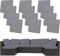 12Pcs Stretch Patio Cushion Covers, Outdoor Couch Covers Replacement, Outdoor by BIETYONE