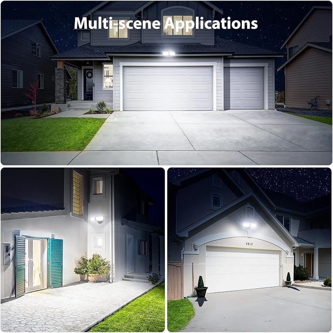 Onforu 3200LM Flood Lights Outdoor, 32W 6500K LED Security Light Manual Switch - Image 7