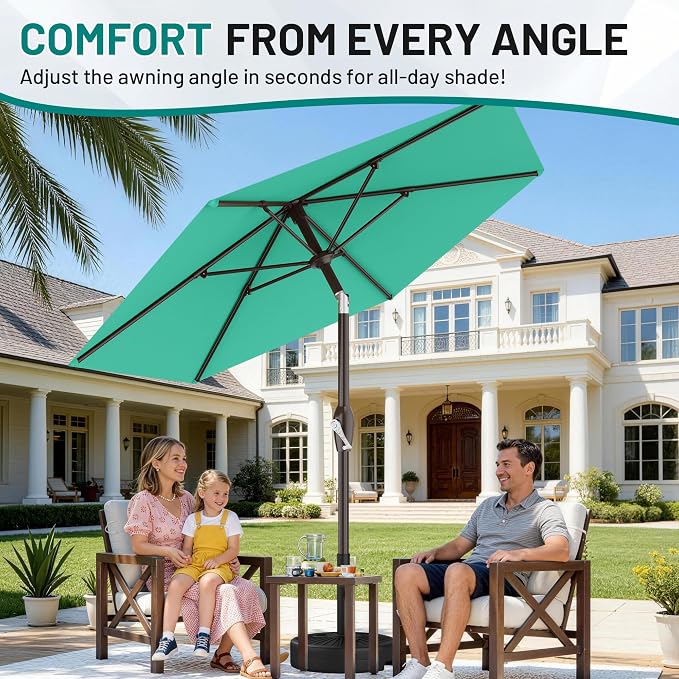 AreShark 7.5FT Patio Umbrella Table Market Umbrella - Image 4