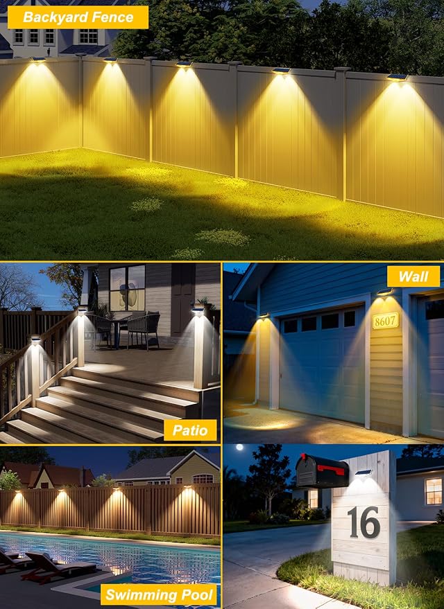 Solar Fence Lights Outdoor - Image 7