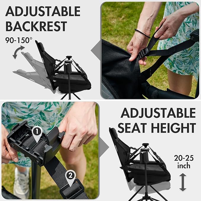 Portal Hammock Camping Chair, Portable Outdoor Swinging Chairs - Image 4