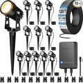 SUNVIE All-in-One LED Low Voltage Landscape Lighting Kit, 3000K Waterproof Low by SUNVIE