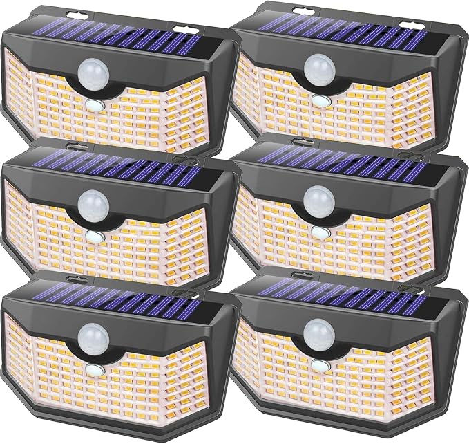 HMCITY 120 LED Outdoor Solar Lights- by LightingUpYourLife