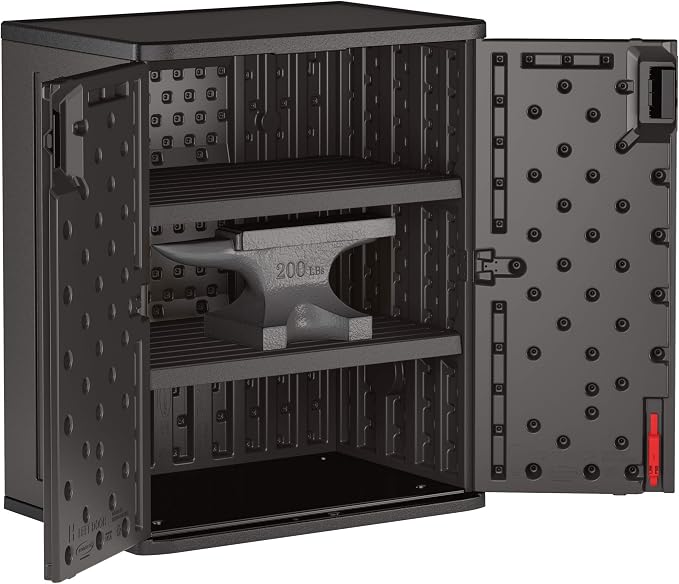 Suncast Heavy-Duty Resin Outdoor Storage Cabinet, Made in The USA - Image 4