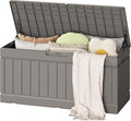 Flamaker Outdoor Storage Box 80 Gallon Resin Waterproof Deck Box Delivery Box by Flamaker