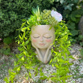 Head Planter Pot for Plants by ASDFG