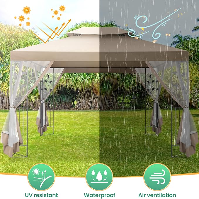 COBIZI Gazebo 10x13 Heavy Duty Gazebos - Image 6