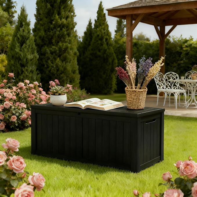 Outdoor Storage Box, Resin Deck Boxes Indoor and outdoor, Waterproof Storage - Image 6