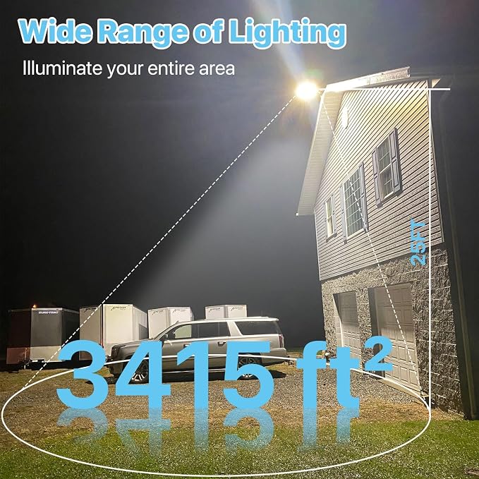 HYPERLITE LED Parking Lot Light - 200W 30000LM 5000K Led Parking Lot Lights - Image 3