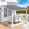 AECOJOY 8' x 8' White Gazebo Outdoor Pergola by AECOJOY