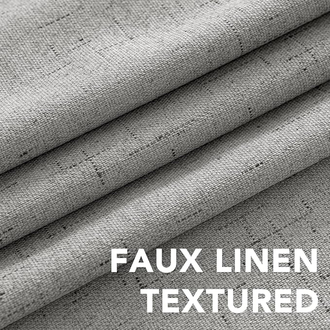 H.VERSAILTEX Linen Curtains 100% Blackout Curtains - Image 4