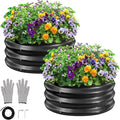 GreatBuddy 2x2x1 ft Round Galvanized Raised Bed, Easy-Assembly Raised Garden Bed by GreatBuddy