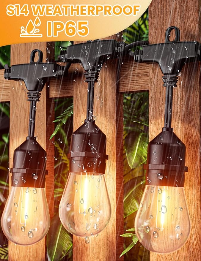 Svater Outdoor Led String Lights 25 FT, Patio Lights - Image 3
