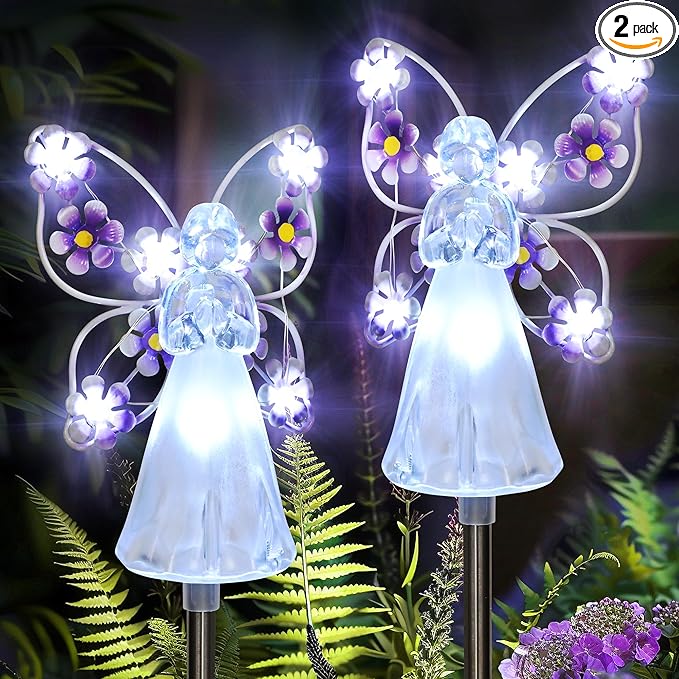 GIGALUMI Solar Angel Garden Stake Lights by GIGALUMI