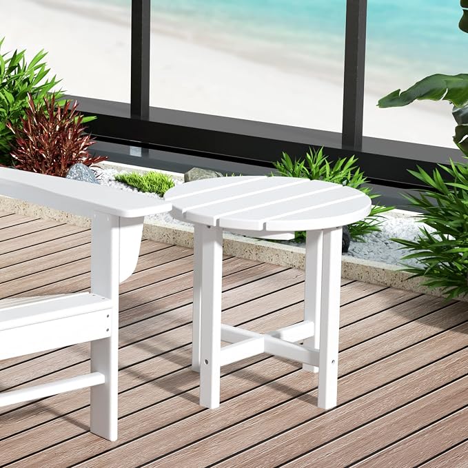 WestinTrends Dylan Adirondack Round Outdoor Side Table - Image 10