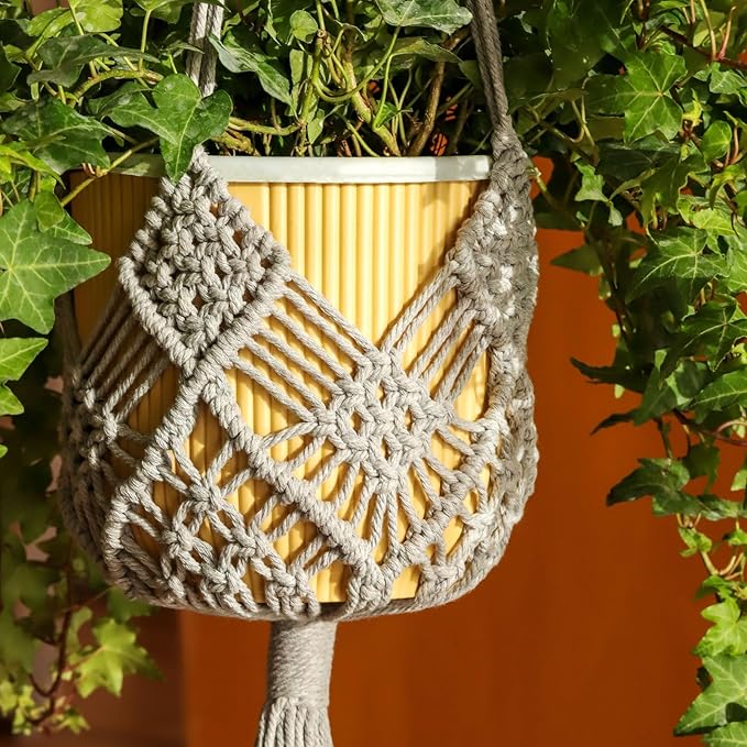 Hanging Planter with Patterns by XINBOR