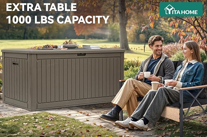 YITAHOME 260 Gallon Large Deck Box - Image 3