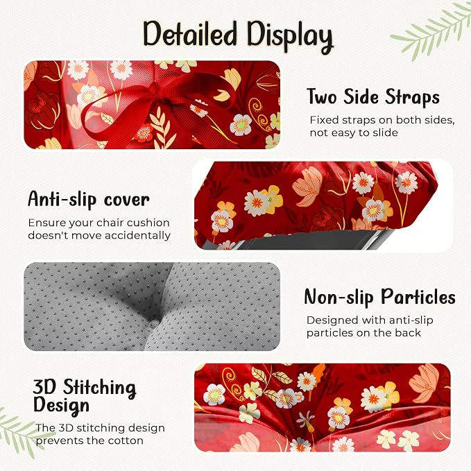 Outdoor Chaise Lounge Chair Cushion 75.1 x 22.8 x 4.7 Inches 100% Waterproof - Image 4