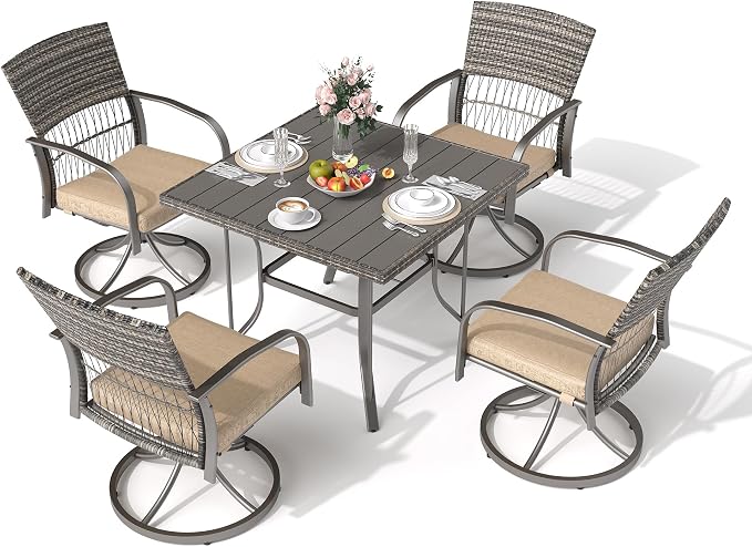Pamapic 5-Piece Outdoor Dining Set - Image 2